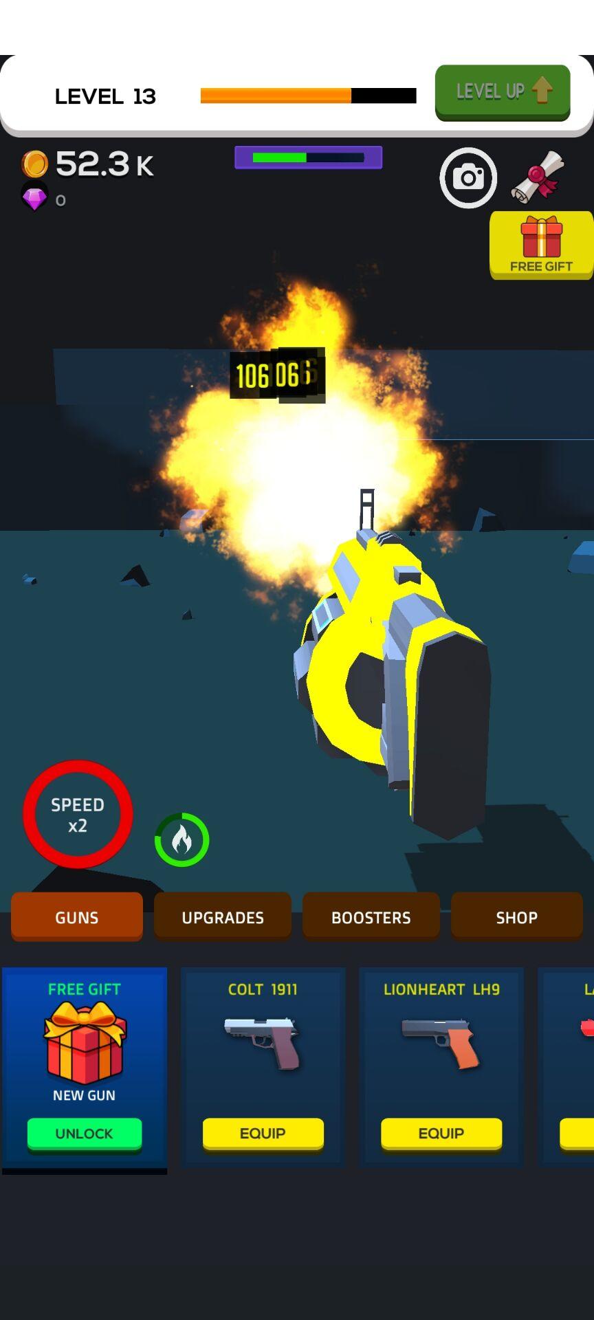 Idle Gun Shoot Tycoon Game Screenshot