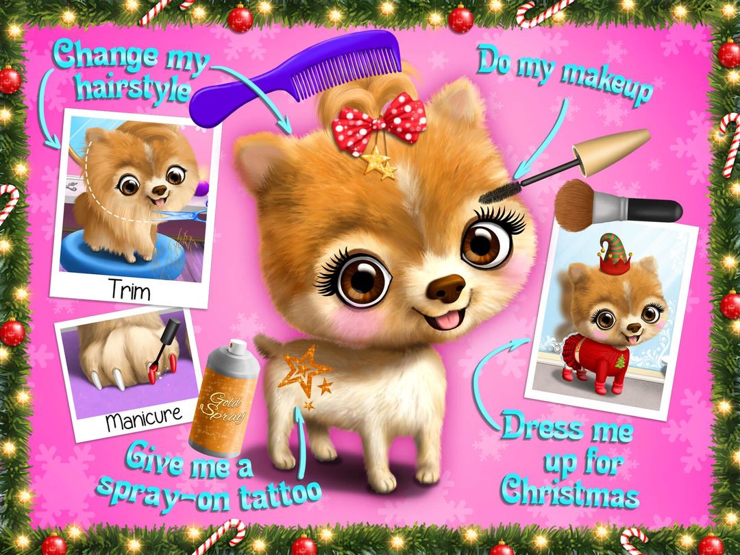 Christmas Animal Hair Salon screenshot game