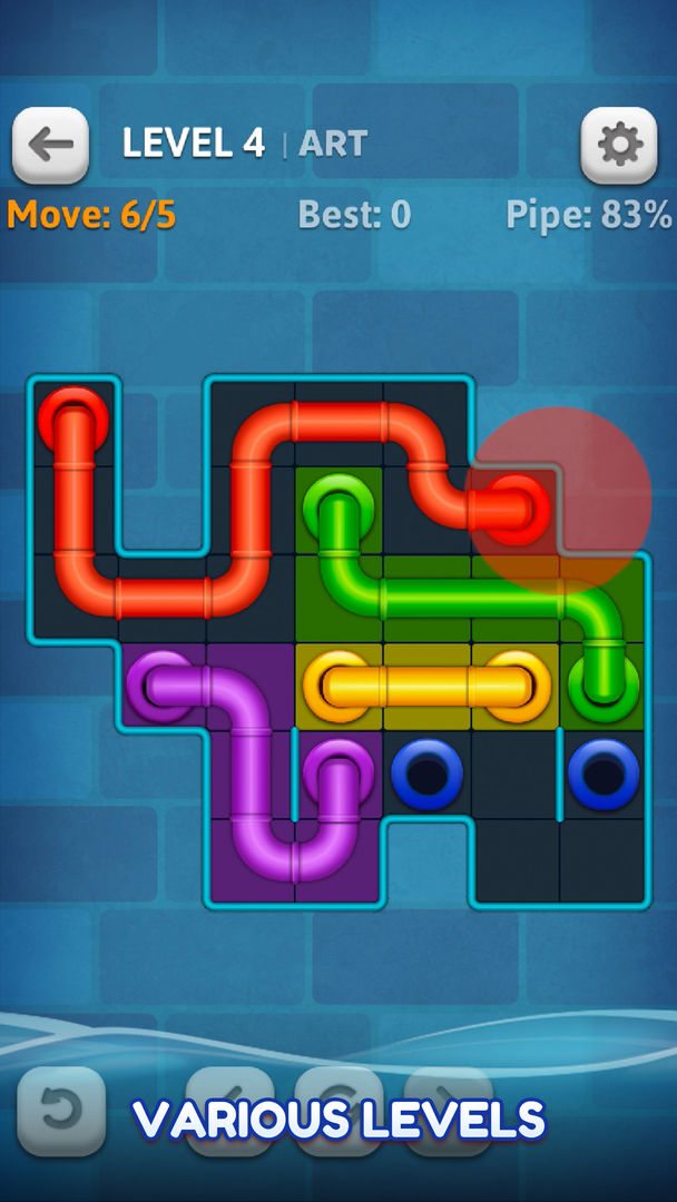 Screenshot of Line Puzzle: Pipe Art