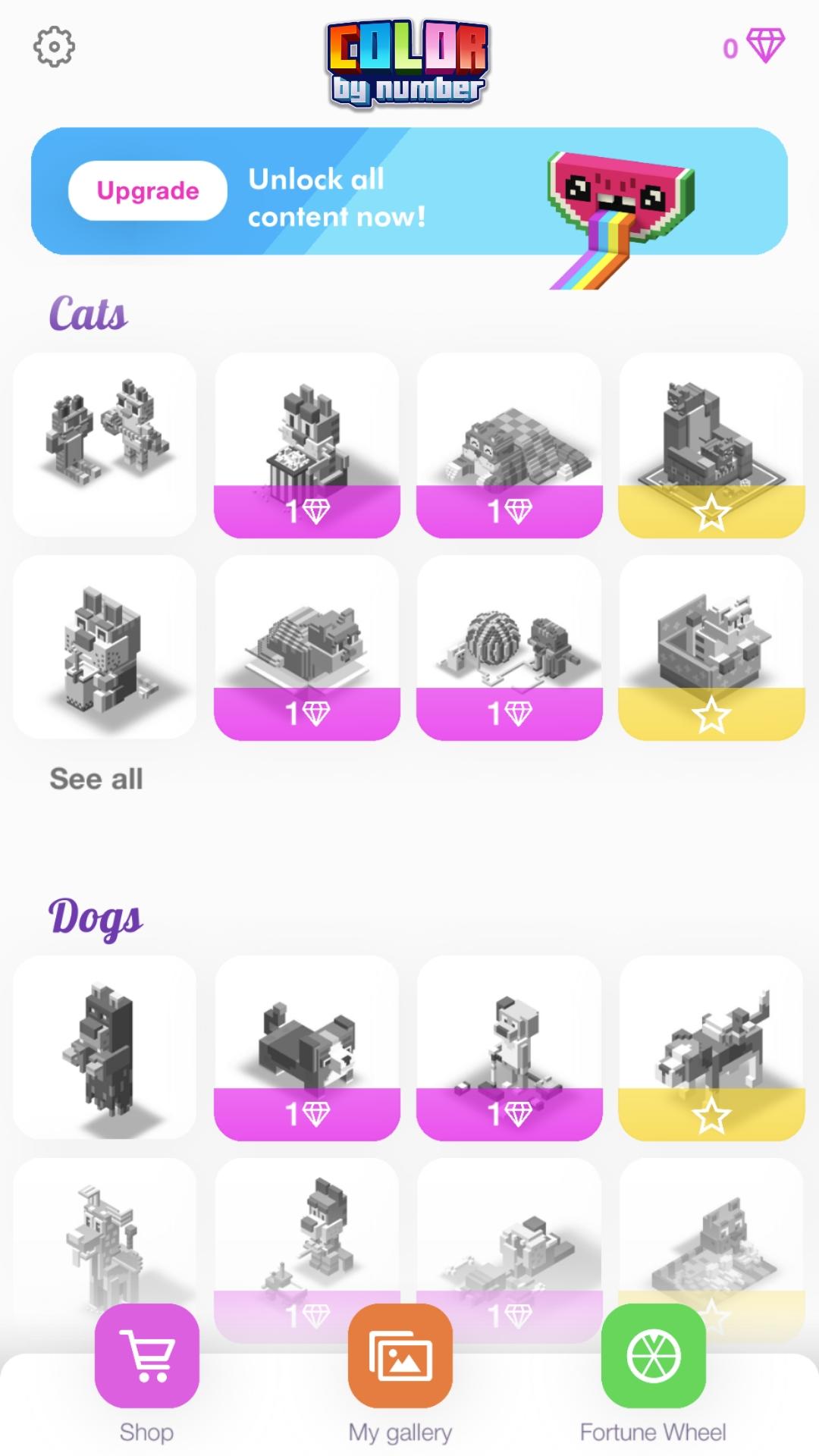 Color by Number - 3D Pixel Art 게임 스크린샷