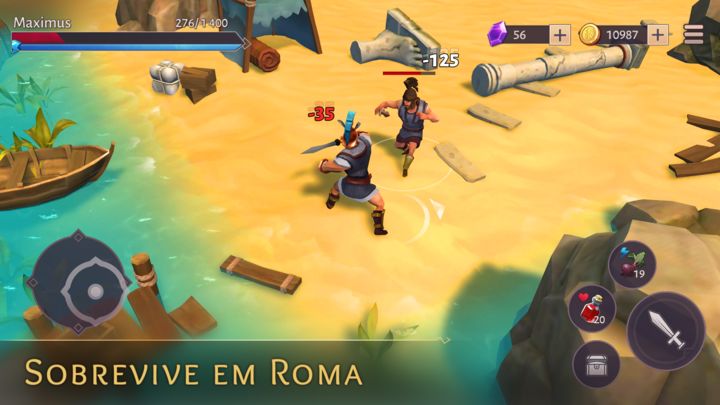 Screenshot 1 of Gladiators: Sobrevivência Roma 1.31.9