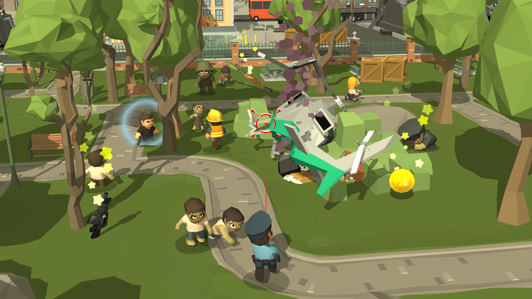 Captura de Tela do Jogo 尸城吃鸡 (Zombie Ground)