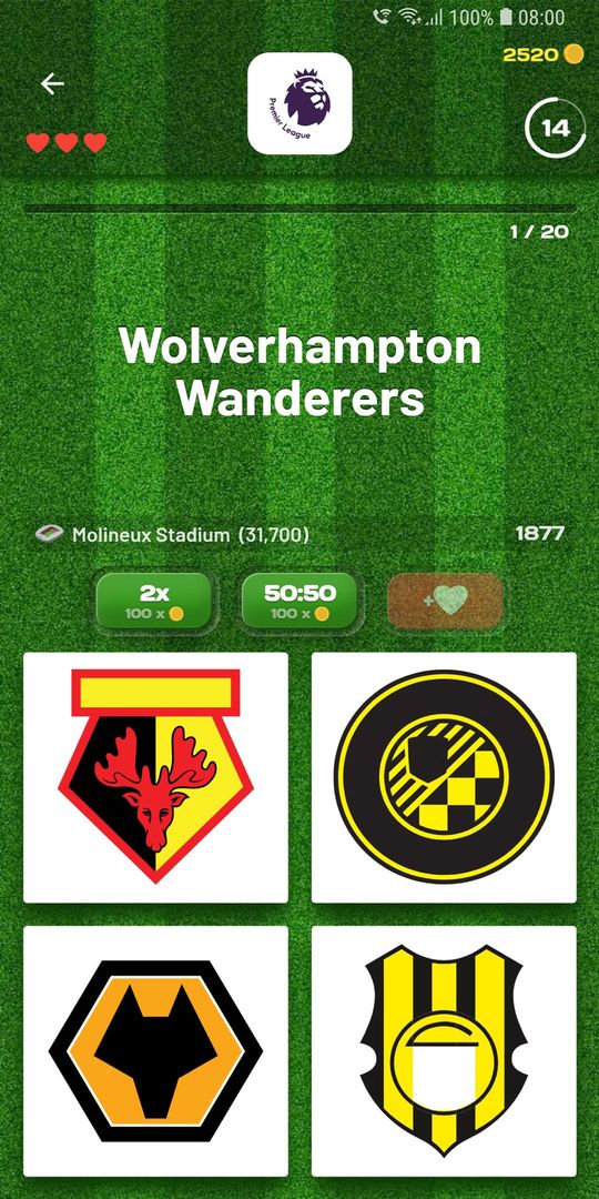 Screenshot of Soccer Clubs Logo Quiz