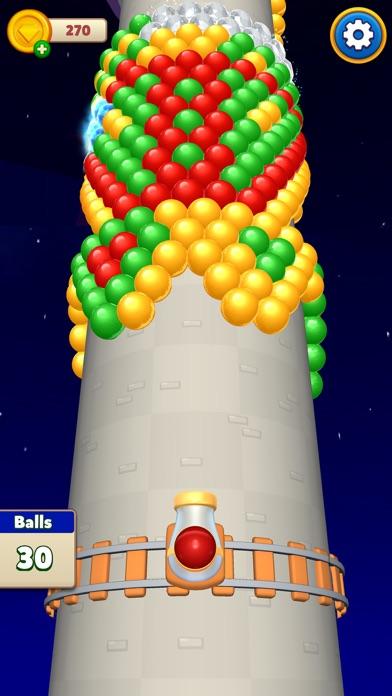 Bubble Popper Ballz Game Screenshot