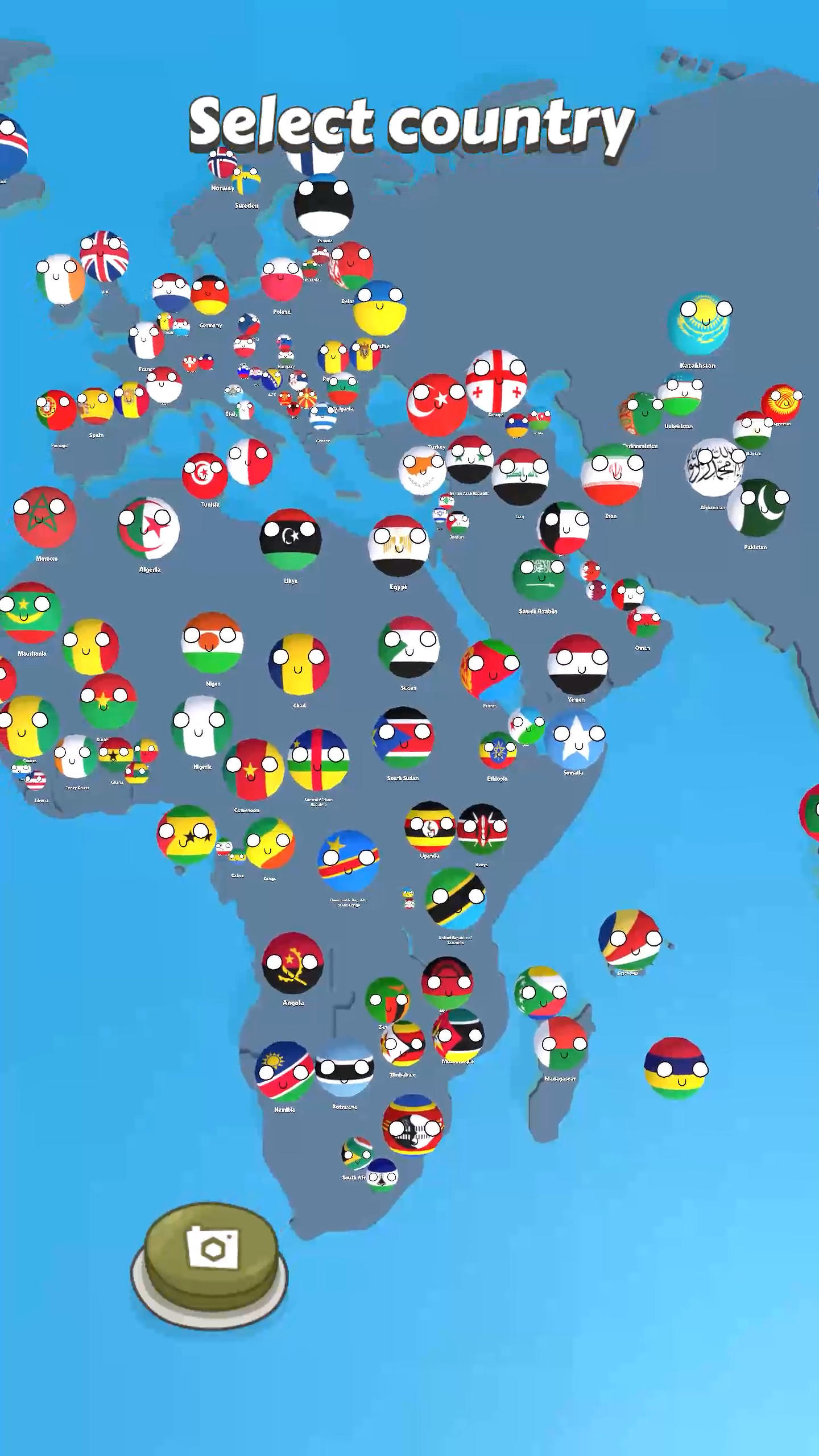 Cuplikan Layar Game Country Balls: Idle War 3D