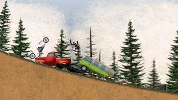 Stickman Downhill - Motocross Game Screenshot