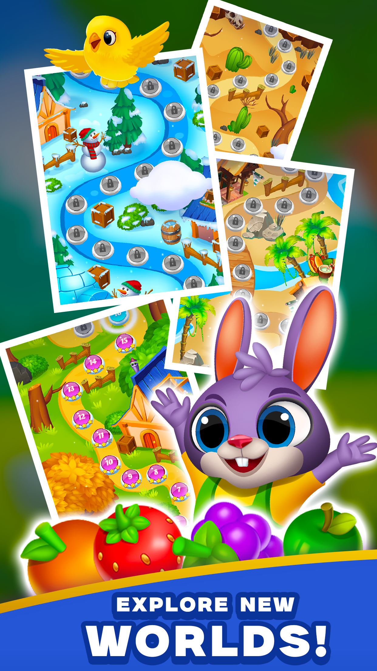 Bunny's Farm: Zen Match Master Game Screenshot