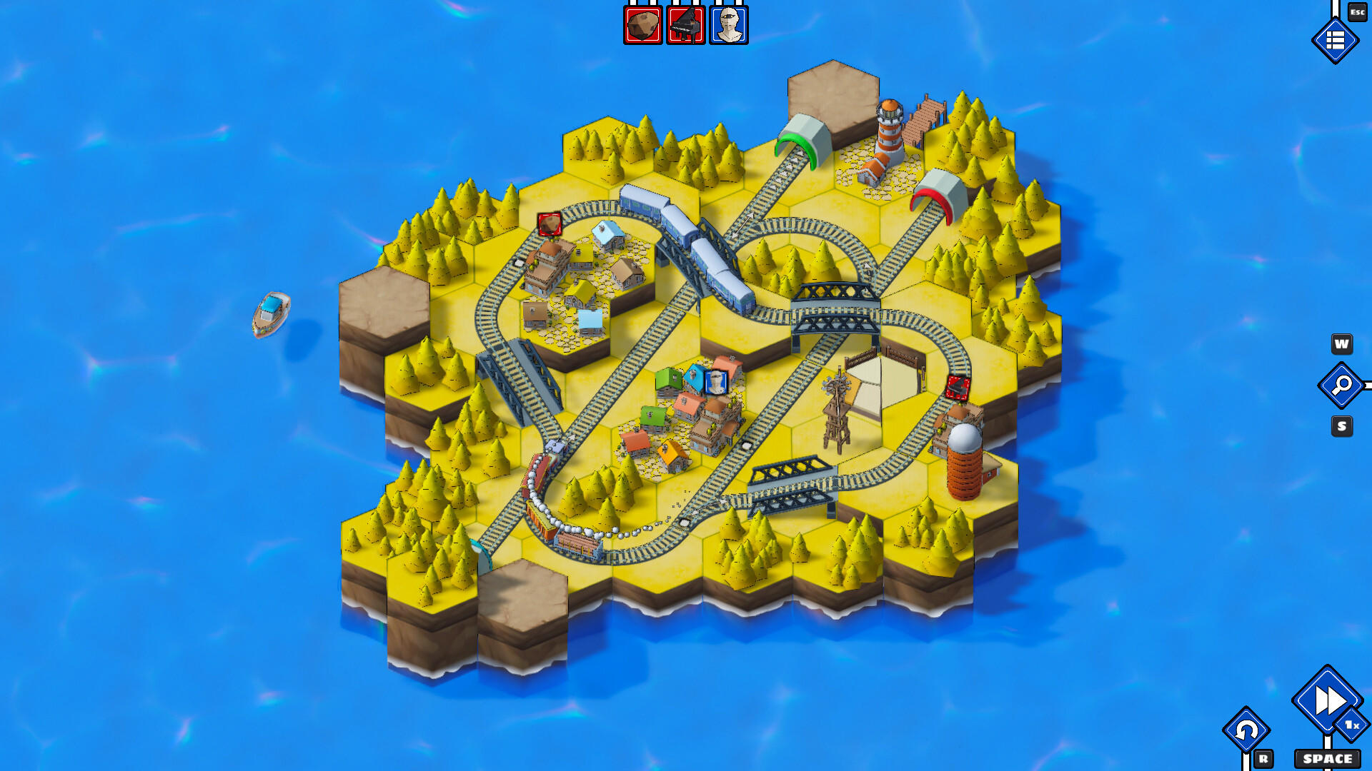 Screenshot of Railway Islands 2 - Puzzle