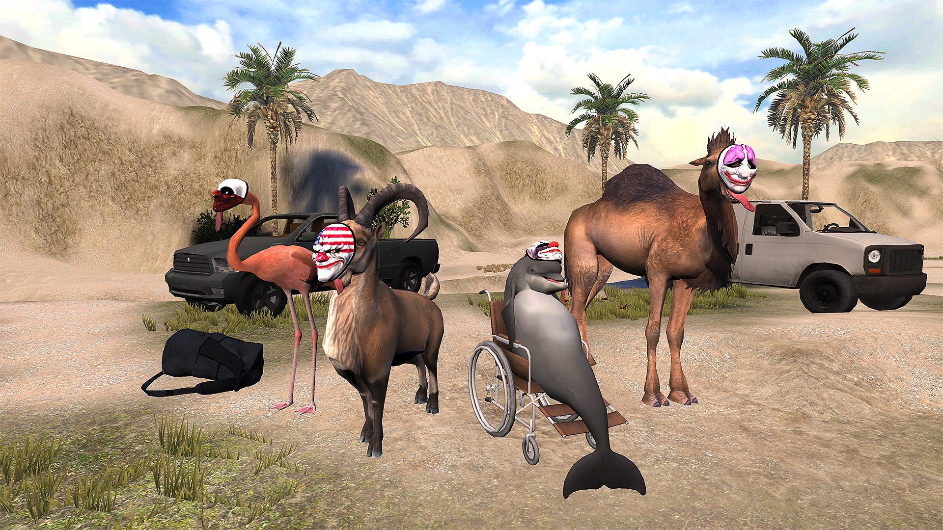 Goat Simulator Payday Game Screenshot