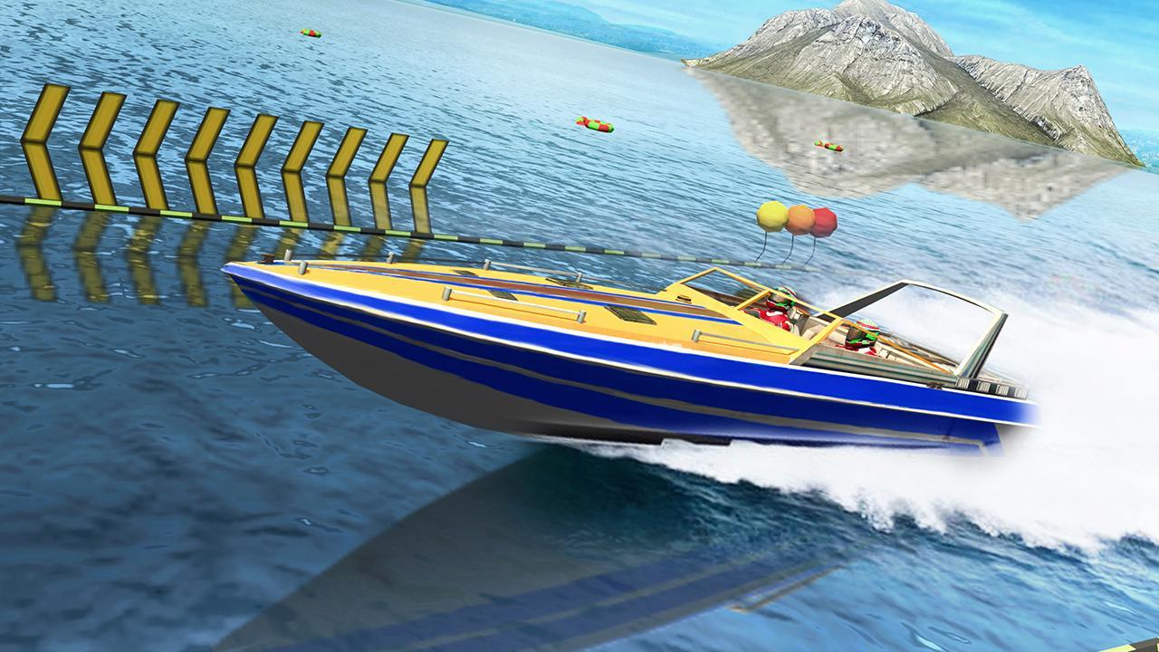 Speed Boat Stunts: Water Surfer Racing Games Game Screenshot