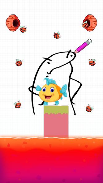 Save the Fish Rescue Puzzle Game Screenshot