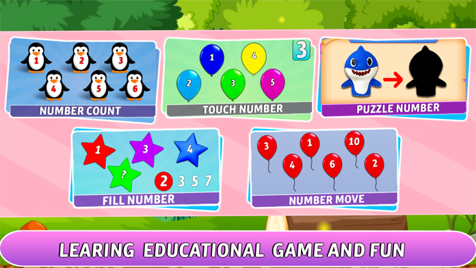 123 Numbers Learning Game Game Screenshot
