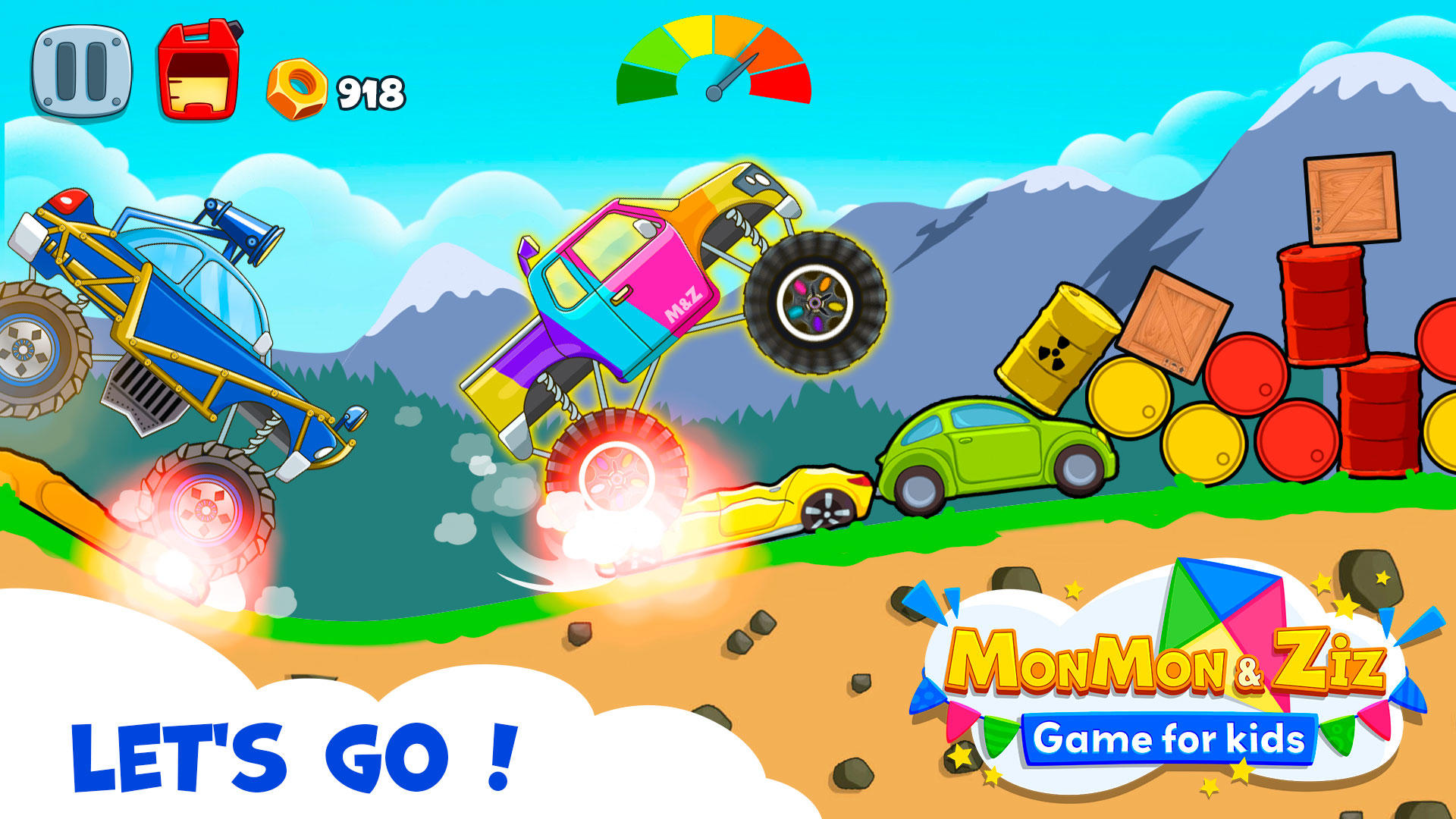 MonMon & Ziz: Kids Car Racing ภาพหน้าจอเกม