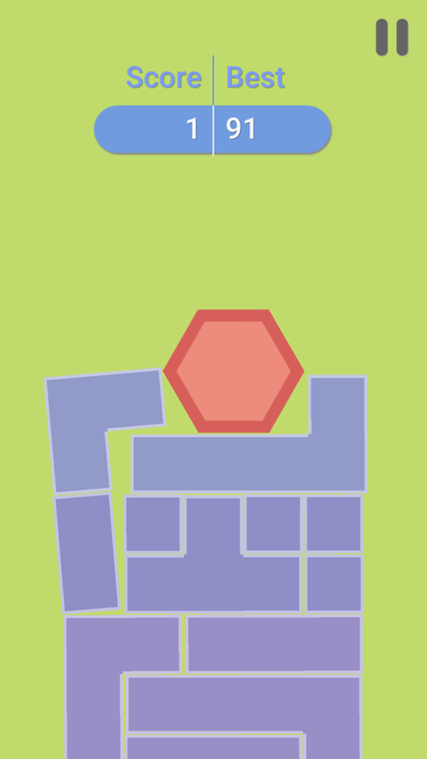 Hexagon Tower Balance Blocks ภาพหน้าจอเกม