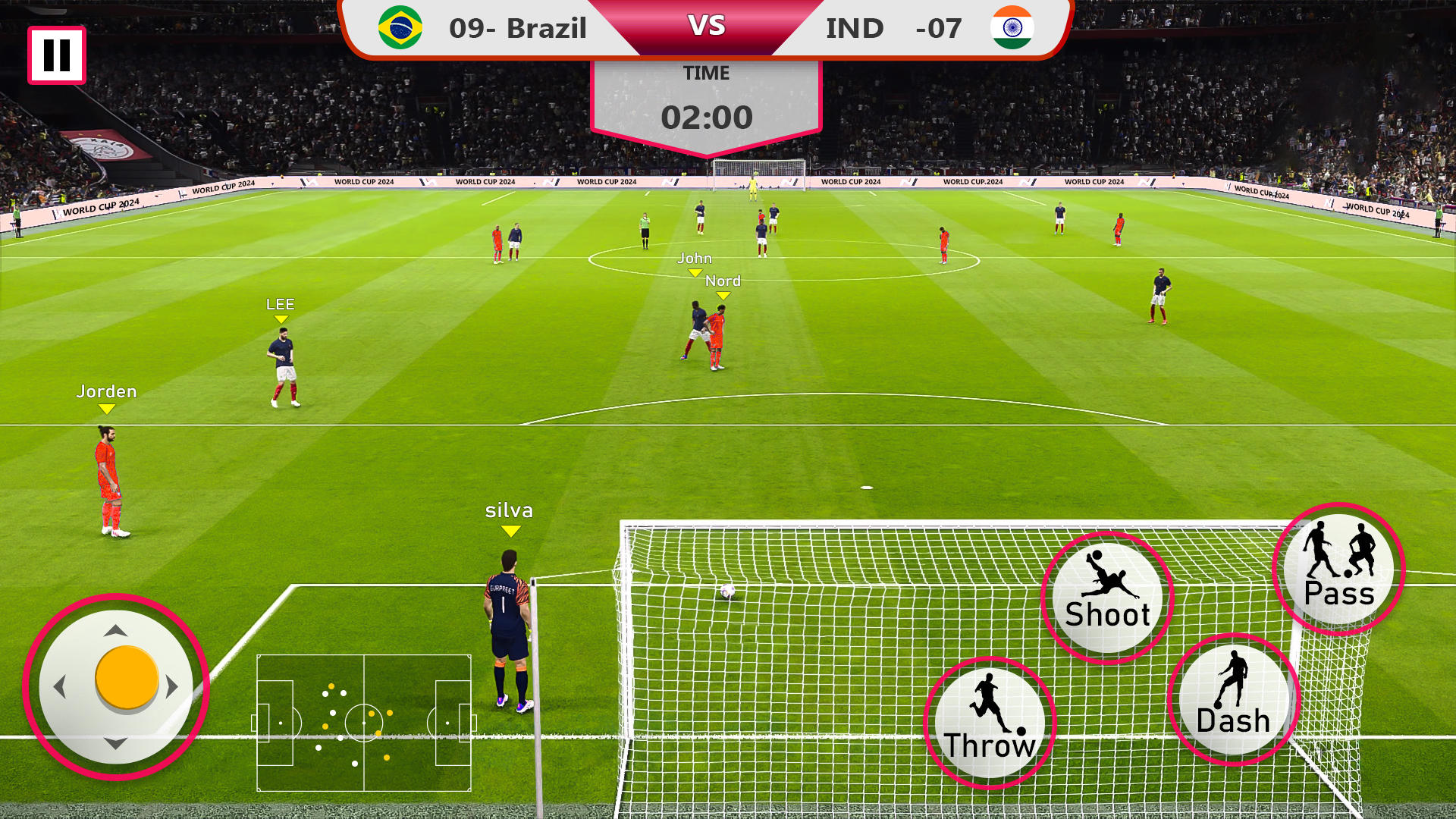 Captura de Tela do Jogo Football 2024 Match Soccer