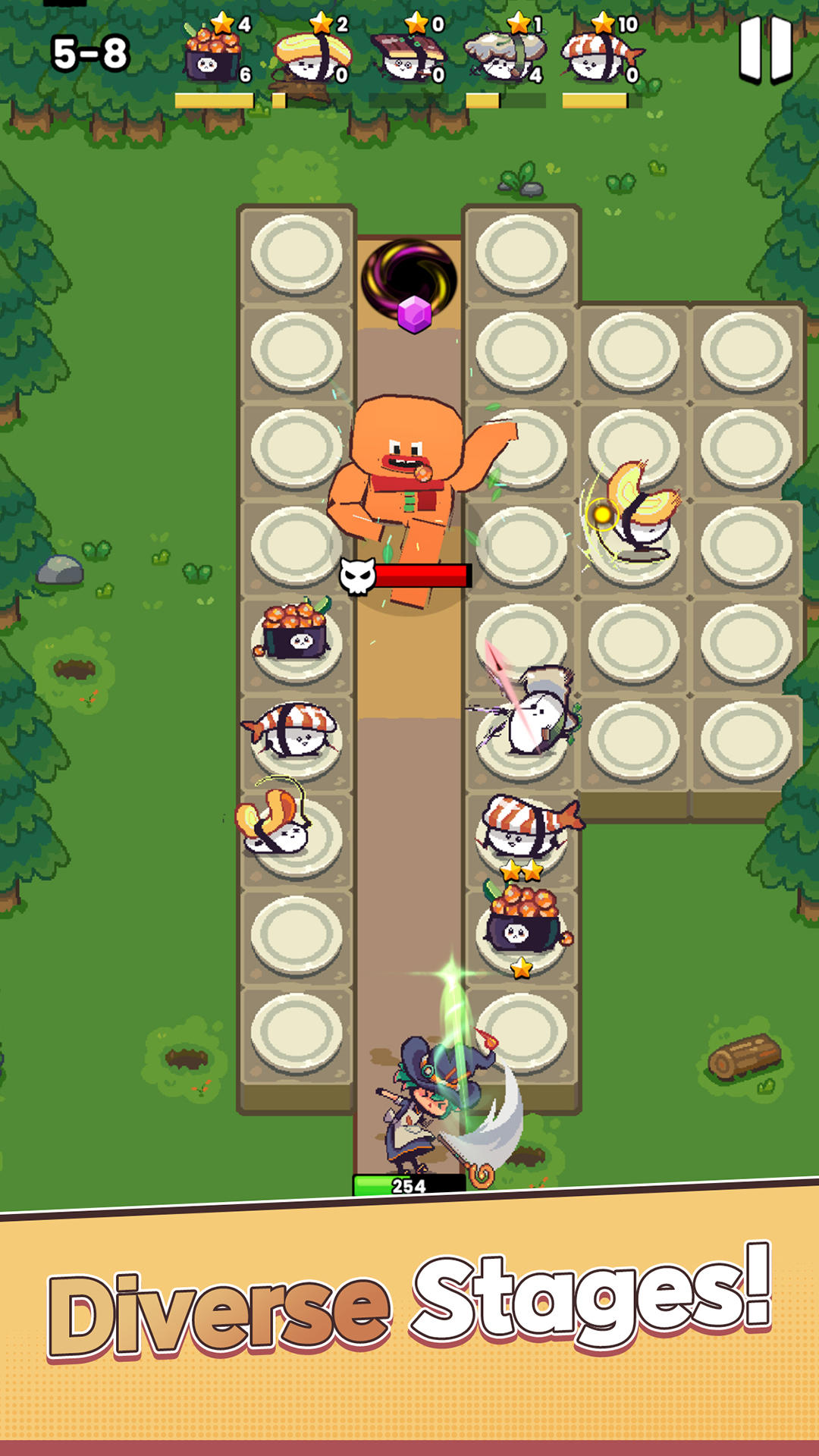 SushiMon Defense Game Screenshot