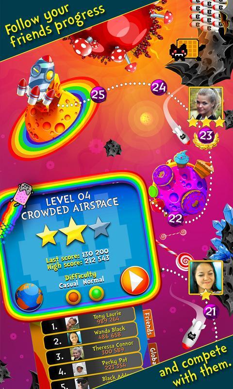 Скриншот игры Nyan Cat: The Space Journey