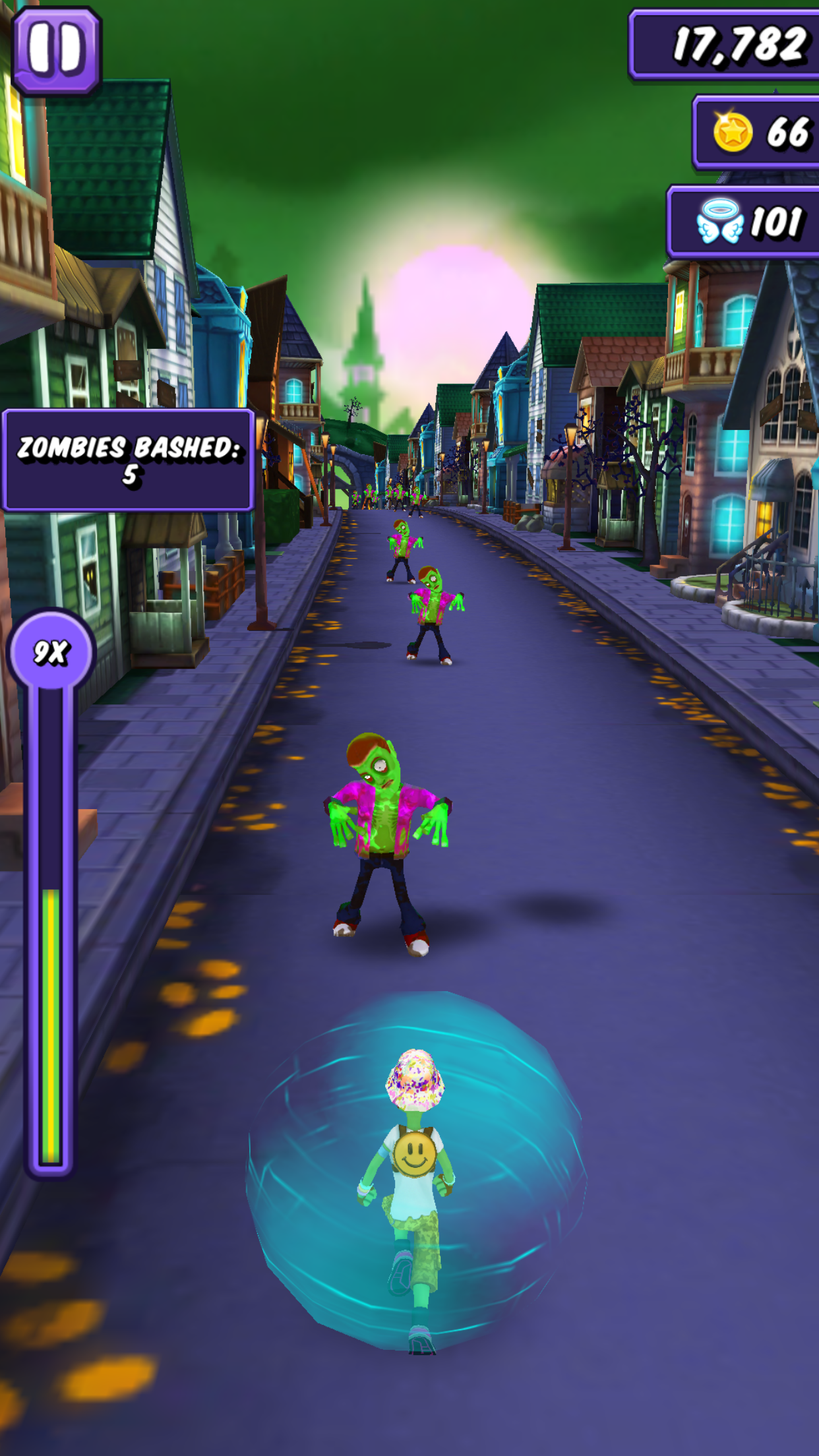 Halloween Run - Zombie Run Game Screenshot