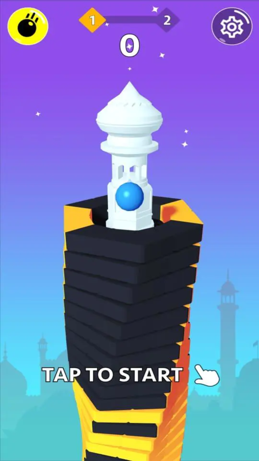 Скриншот игры Stack Bounce Ball