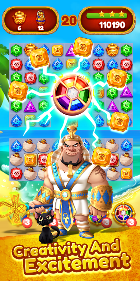 Egypt Color Jewel Game Screenshot