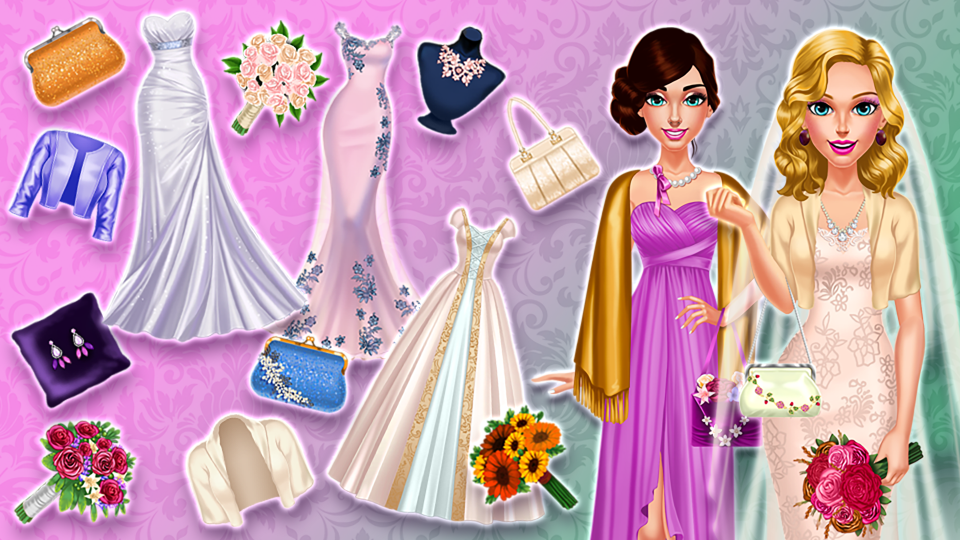 Bride and Bridesmaids Wedding Game Screenshot