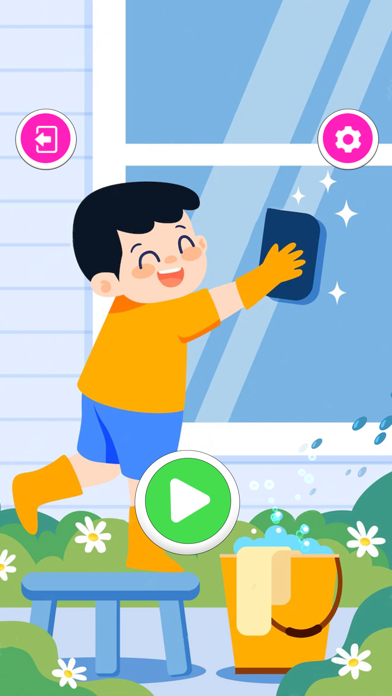 Cuplikan Layar Game Girl House Cleaning: Clean it