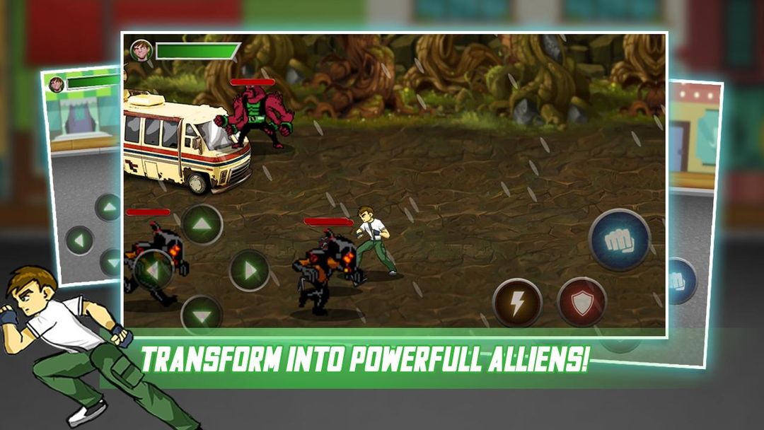 Kid Hero Transform - Alien Street Fight ภาพหน้าจอเกม