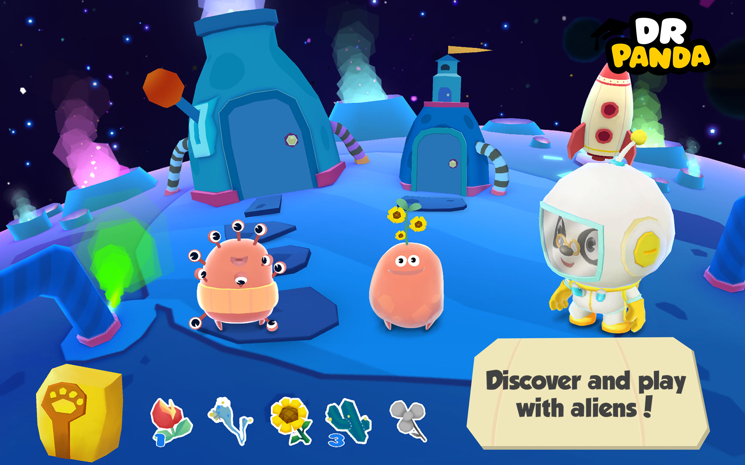 Cuplikan Layar Game Dr. Panda in Space