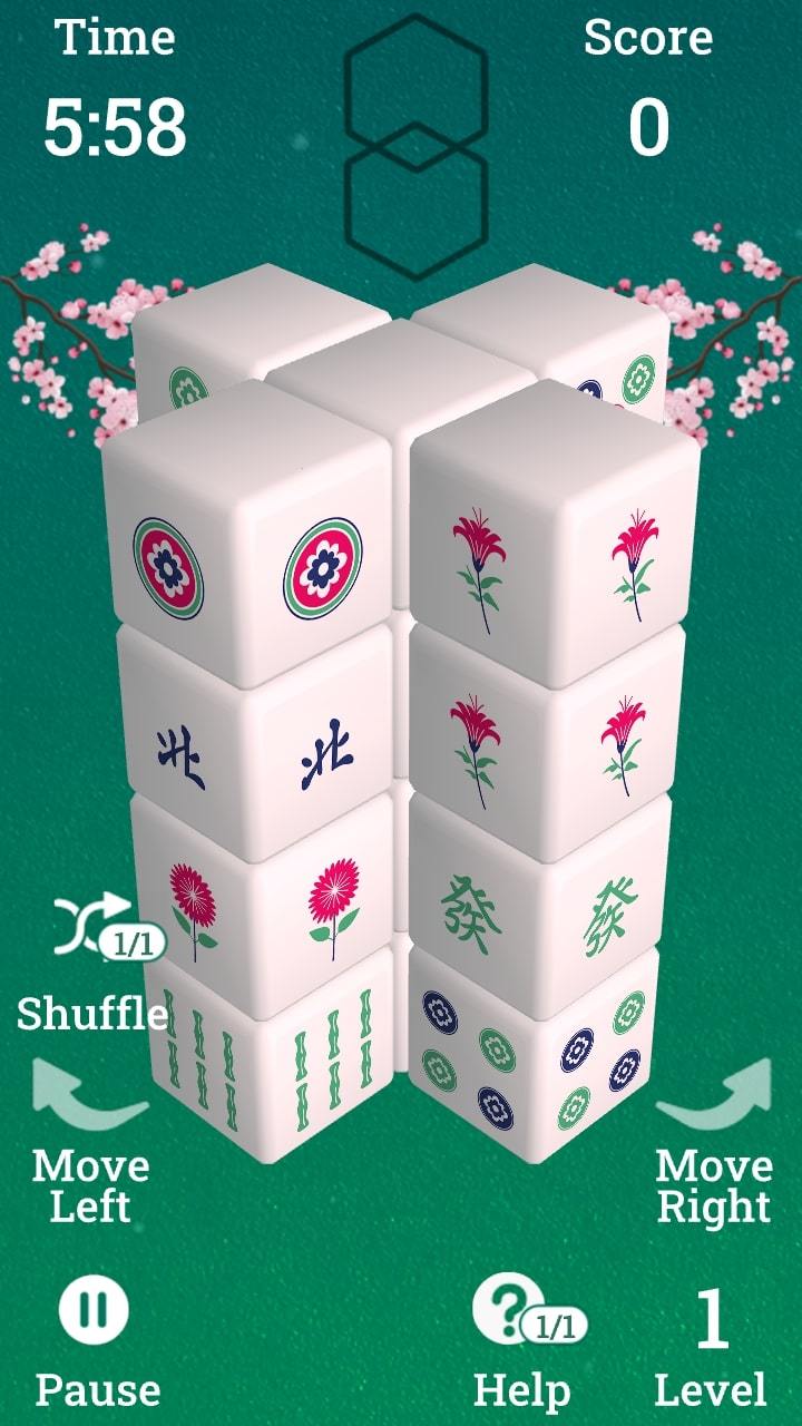 Mahjong 3D screenshot game