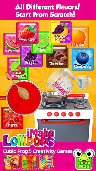 Скриншот игры iMake Lollipops-Candy Making Kitchen Games