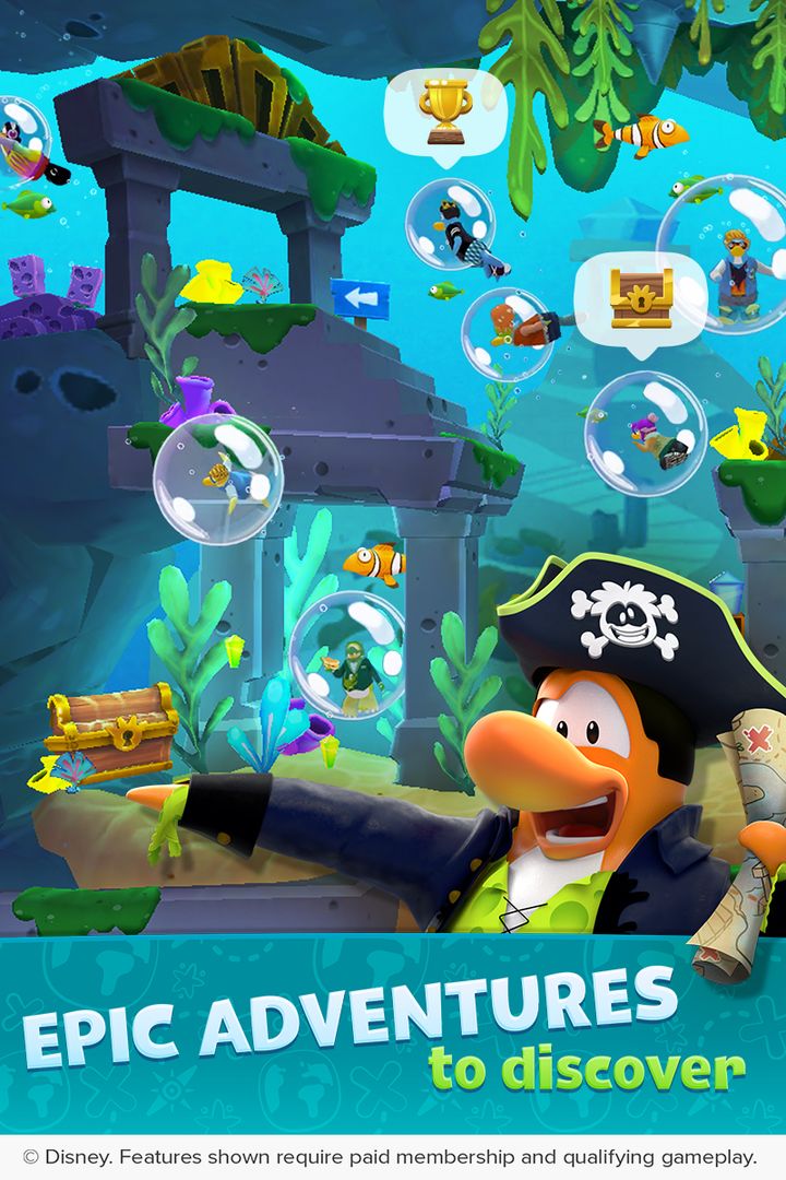 Screenshot of Club Penguin Island