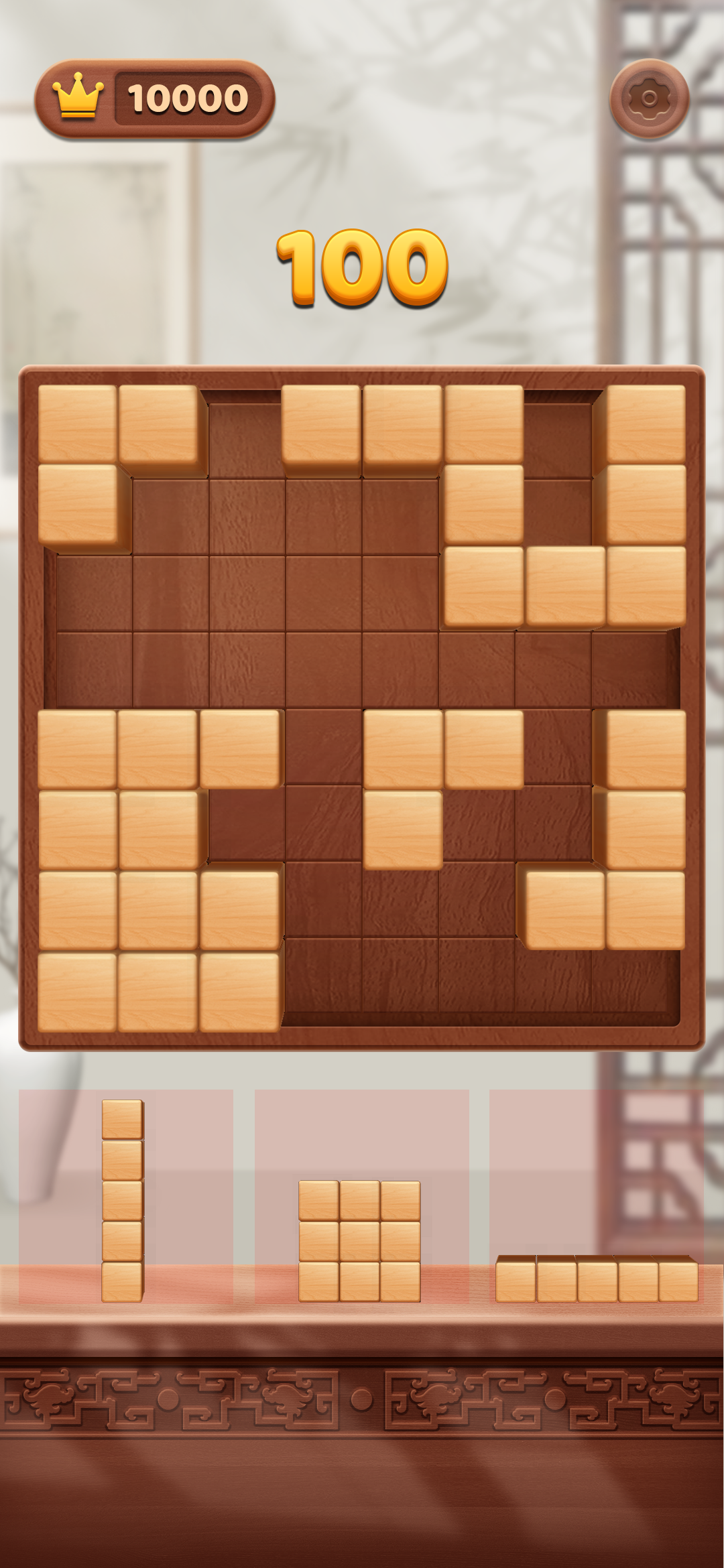 Скриншот игры Wooden Blocks- 3D Puzzle