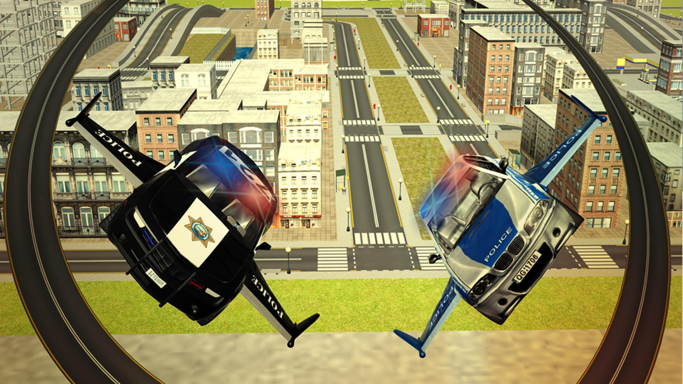 Скриншот игры Flying Police car 3d simulator