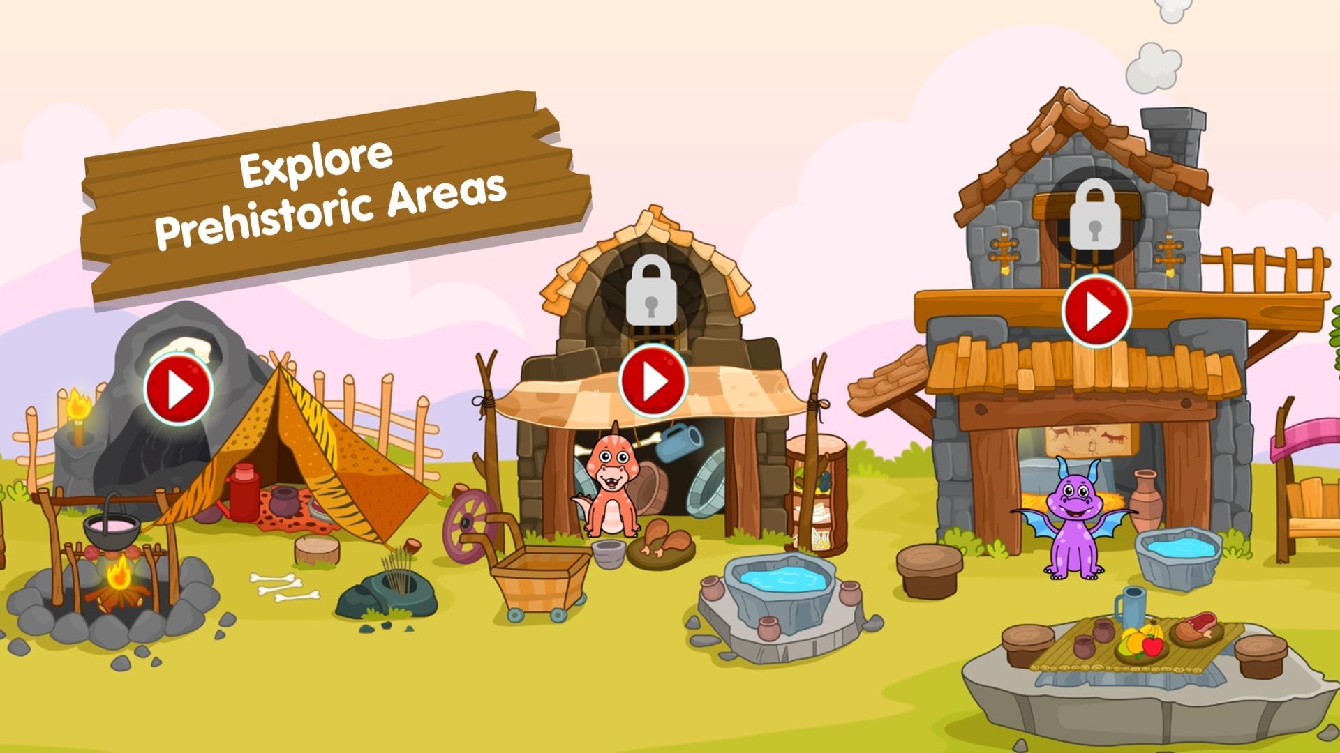 Screenshot of Caveman Games World for Kids