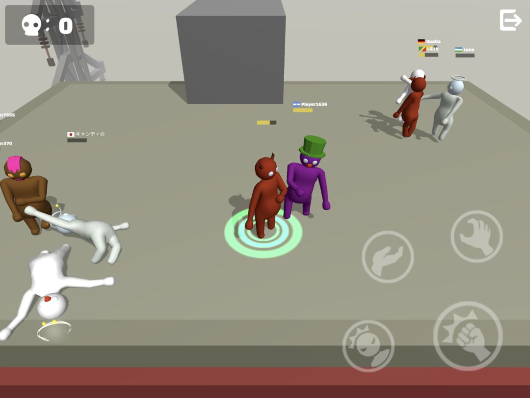 Screenshot of Noodleman.io 2 - Fun Fight Party Games