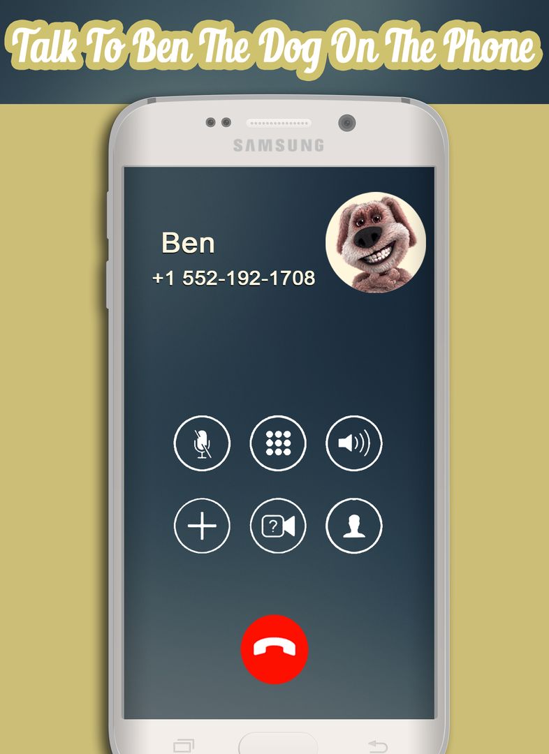 Screenshot of Call From Talking Ben Dog