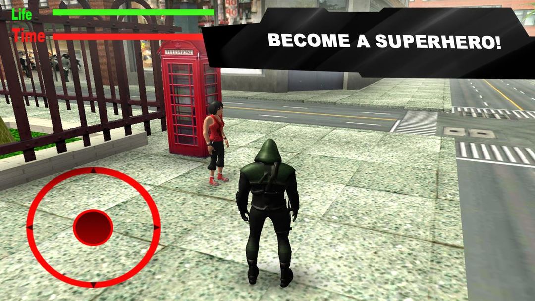 Screenshot of Green Rope Hero in City