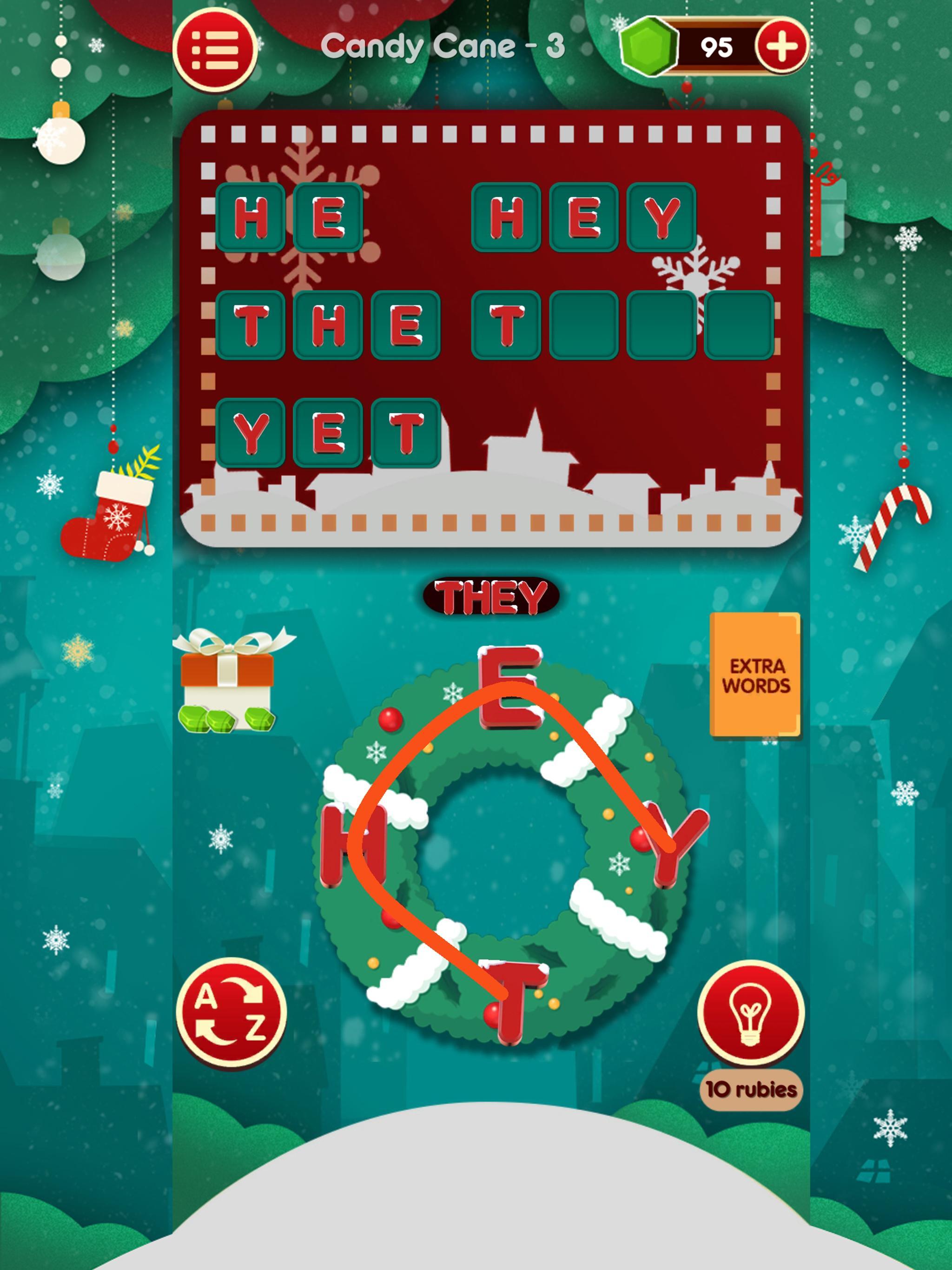 Christmas Scrabbler Game Screenshot