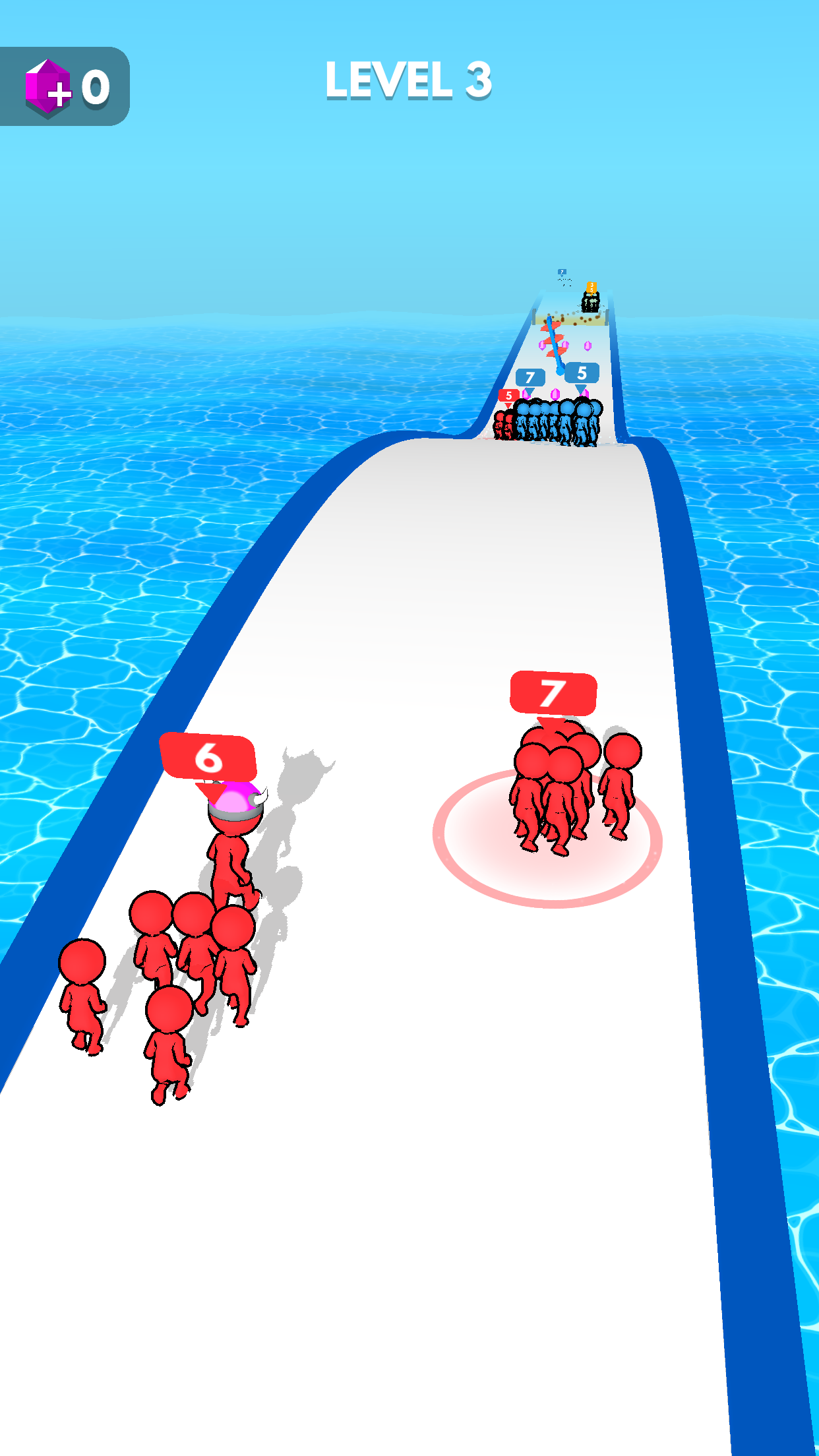 Crowd Battle 3D Game Screenshot