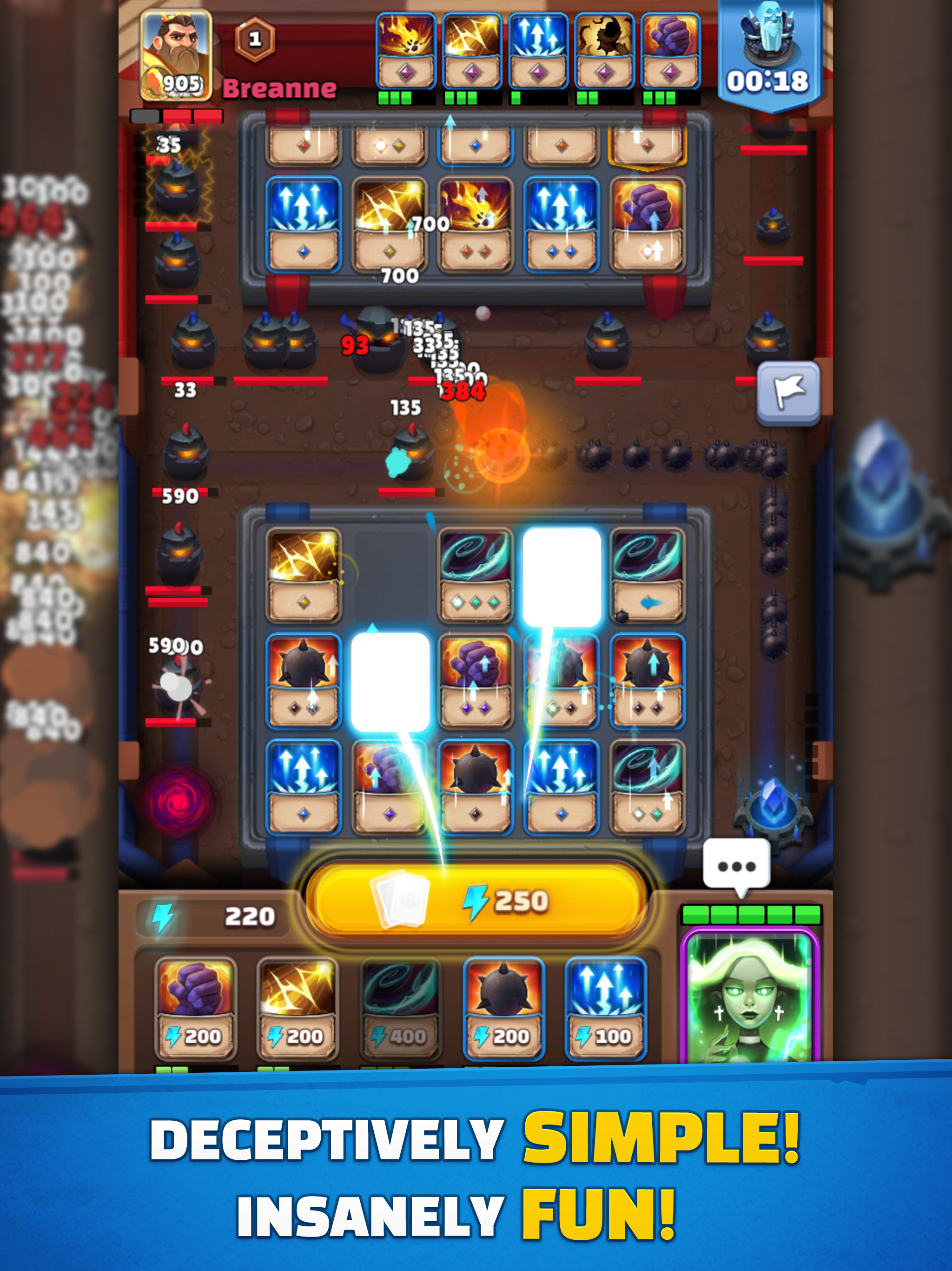 Random Card Defense Game Screenshot