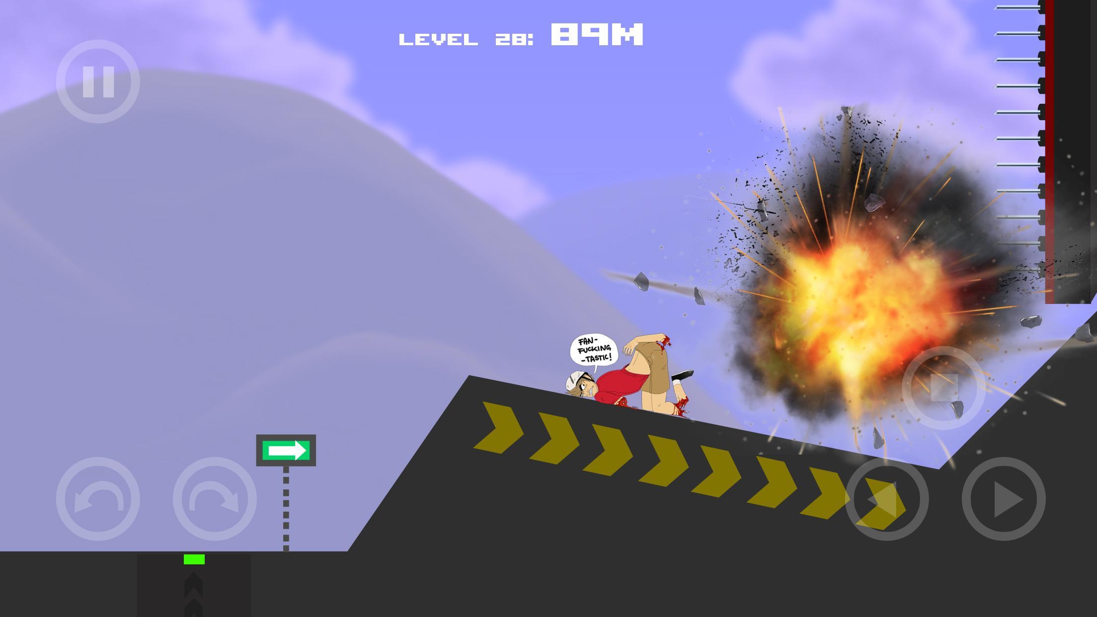 Funny Unicycle Hill Physics ภาพหน้าจอเกม
