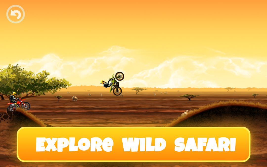 Screenshot of Safari Motocross Racing