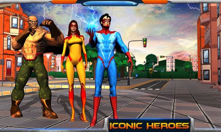 City Heroes 3D: Aliens War Game Screenshot