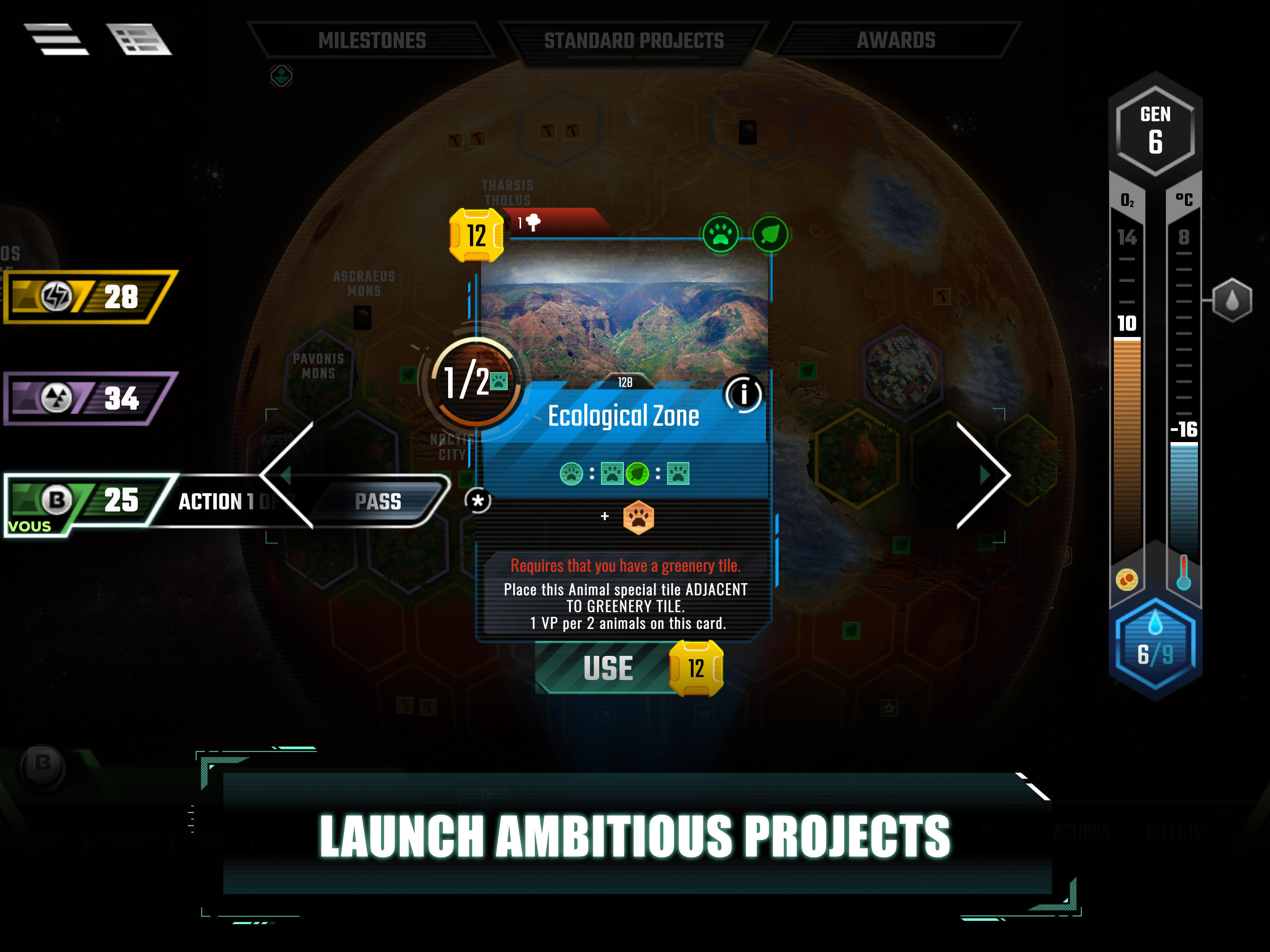 Terraforming Mars Game Screenshot