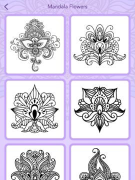 Mandala Coloring Book Game Screenshot