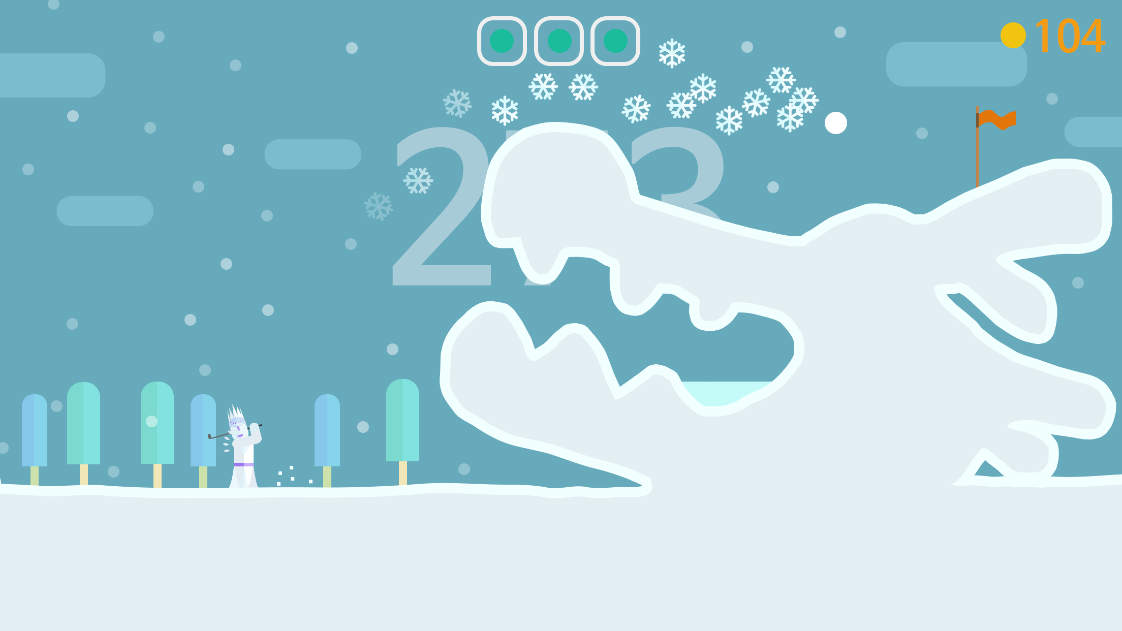 Lonely One : Hole-in-one Game Screenshot