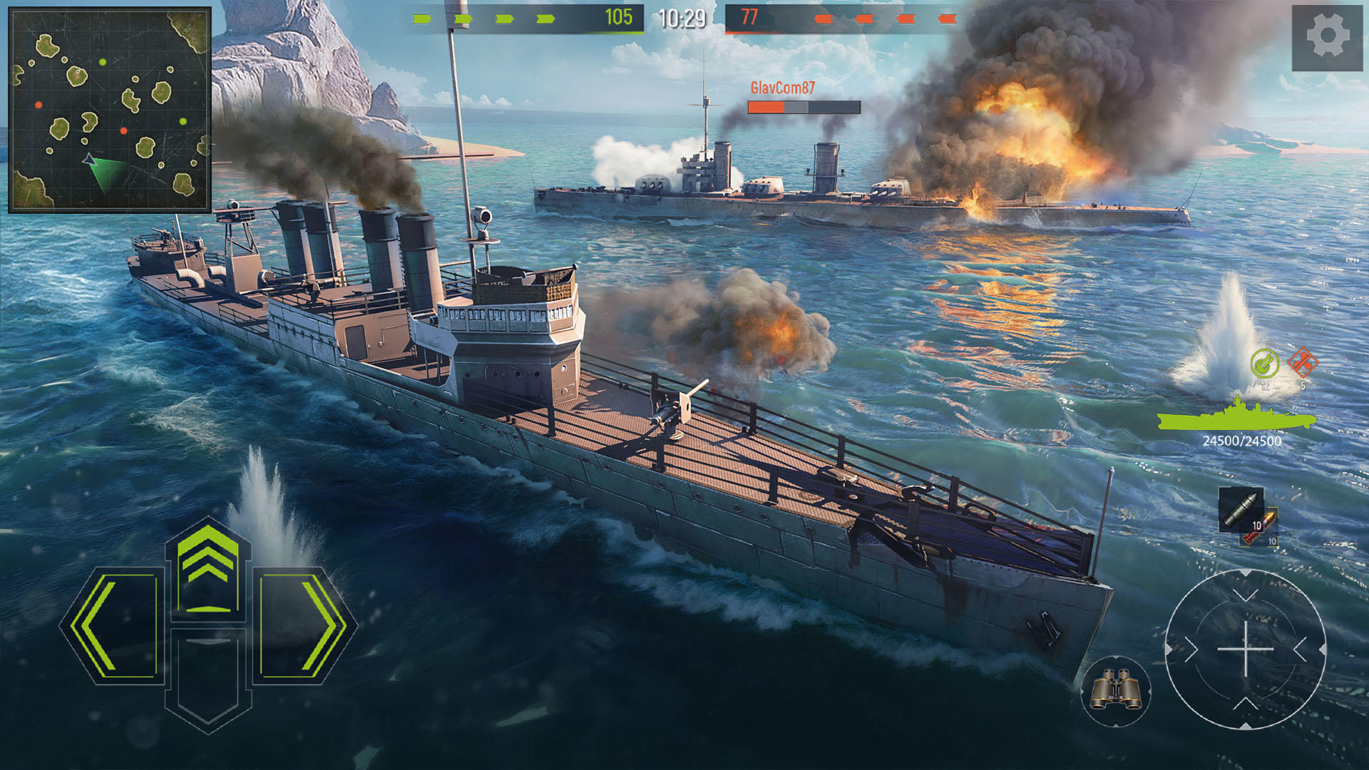 Navy War: Battleship Simulator Game Screenshot
