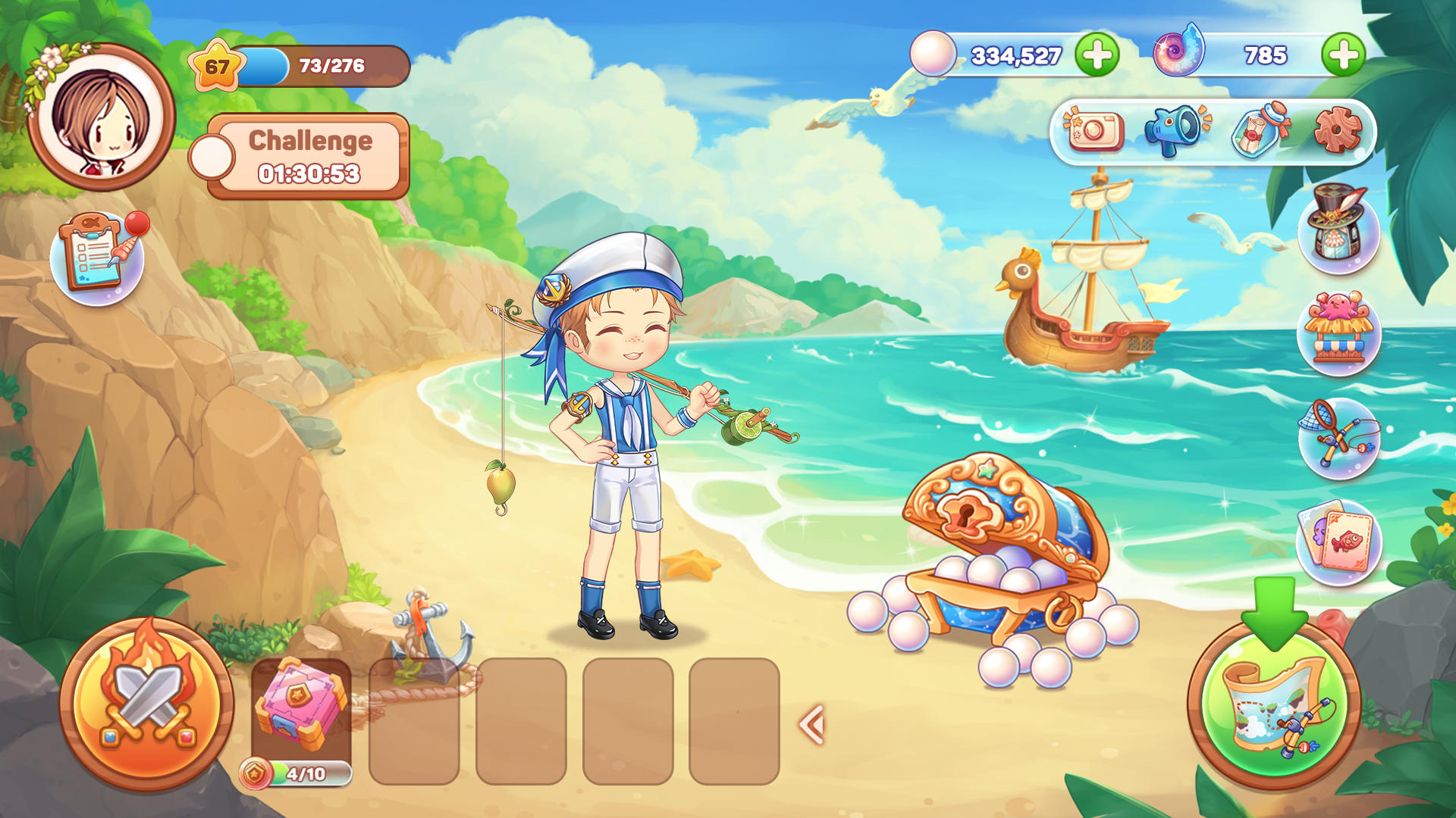 Screenshot of Kawaii Fishing Together