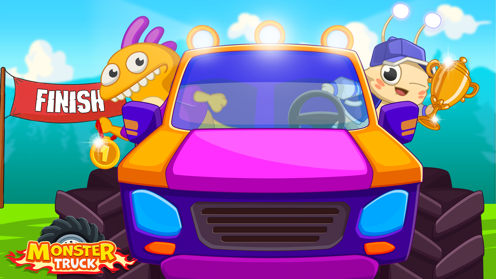 MonMon & Ziz: Kids Car Racing ภาพหน้าจอเกม