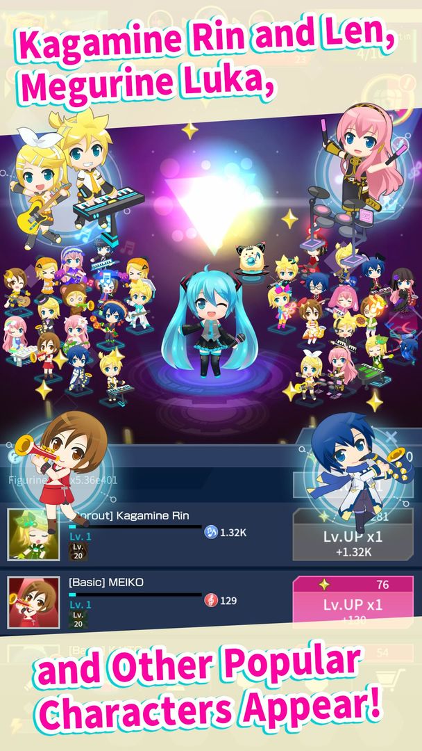 Screenshot of Hatsune Miku - Tap Wonder